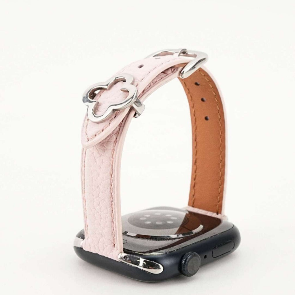 Clover Decor Leather Apple Watch Band
