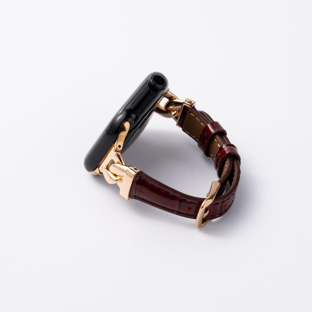 Vivienne Crocodile Leather Band For Apple Watch