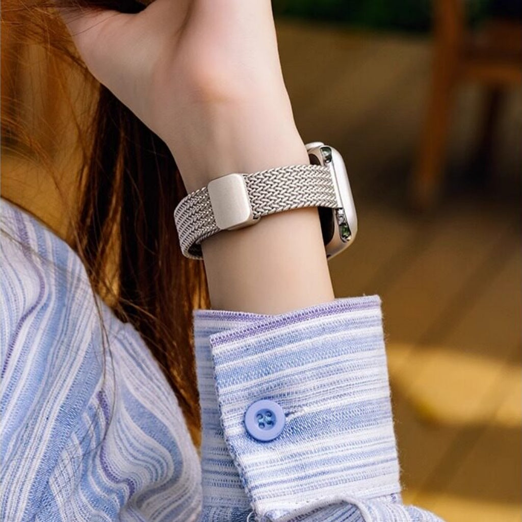 Wheat Pattern Metal Watch Band