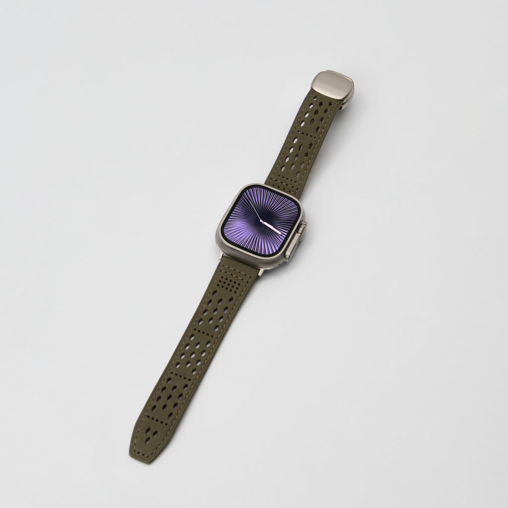 Monza Perforated Leather Band for Apple Watch