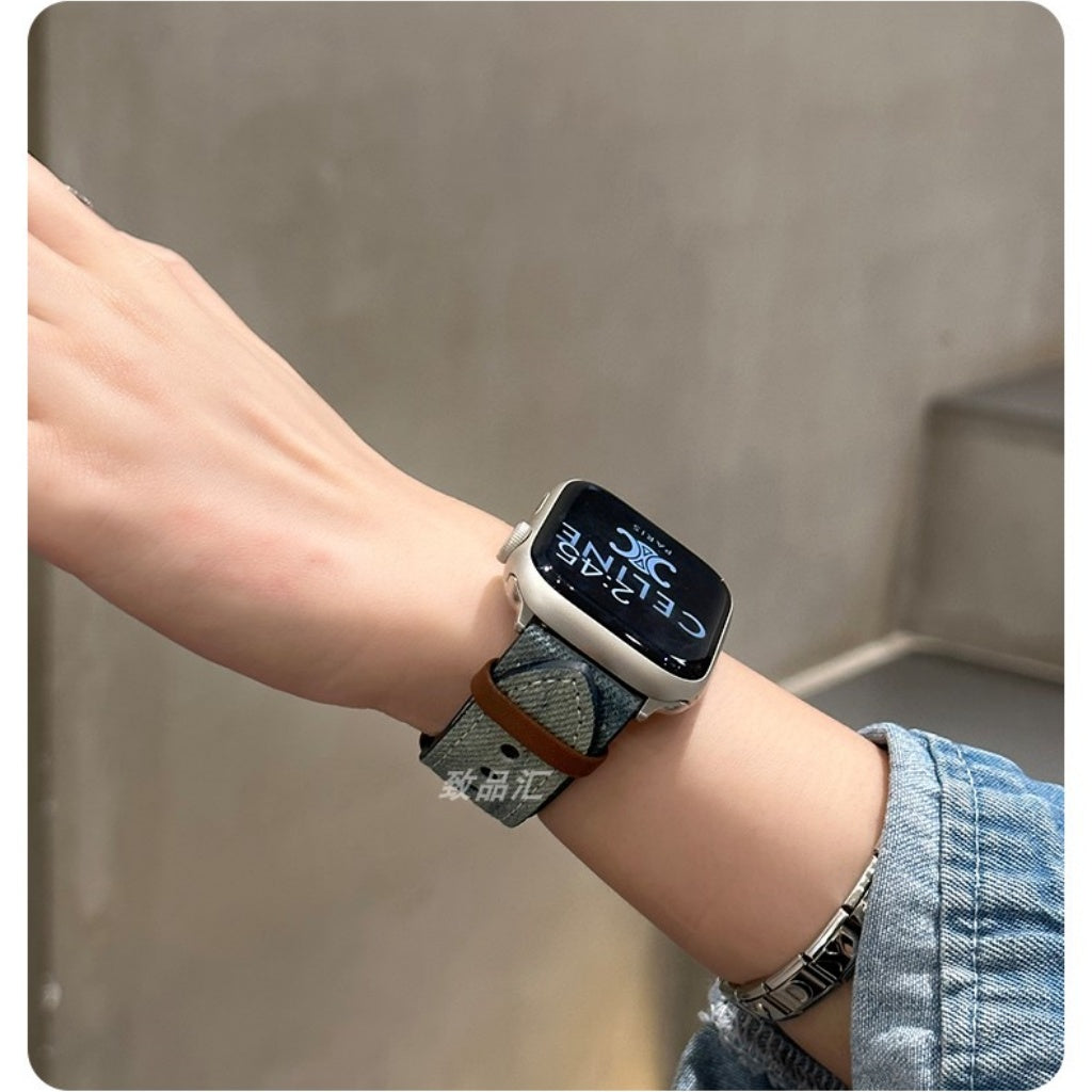 Retro Denim Apple Watch Strap