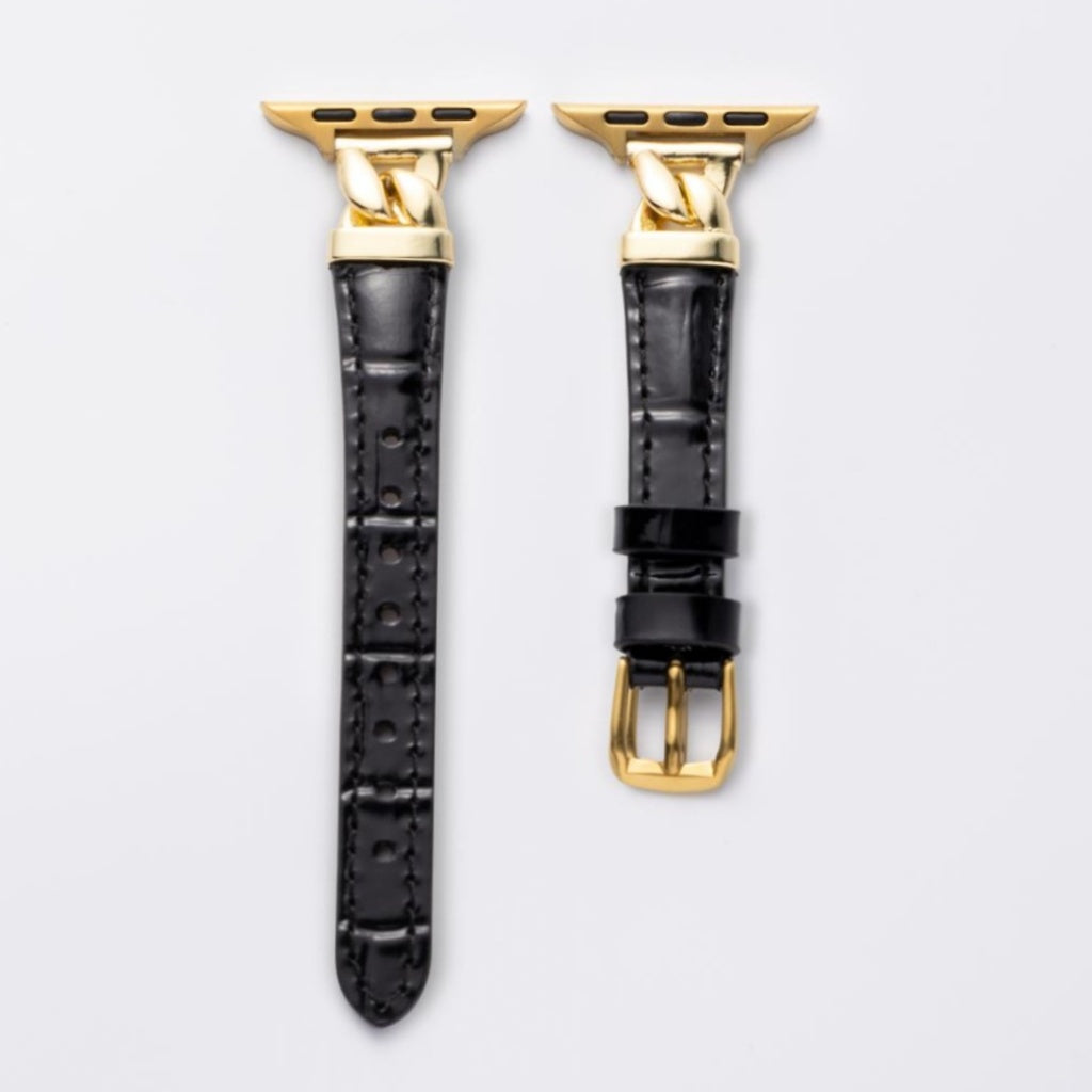 Vivienne Crocodile Leather Band For Apple Watch