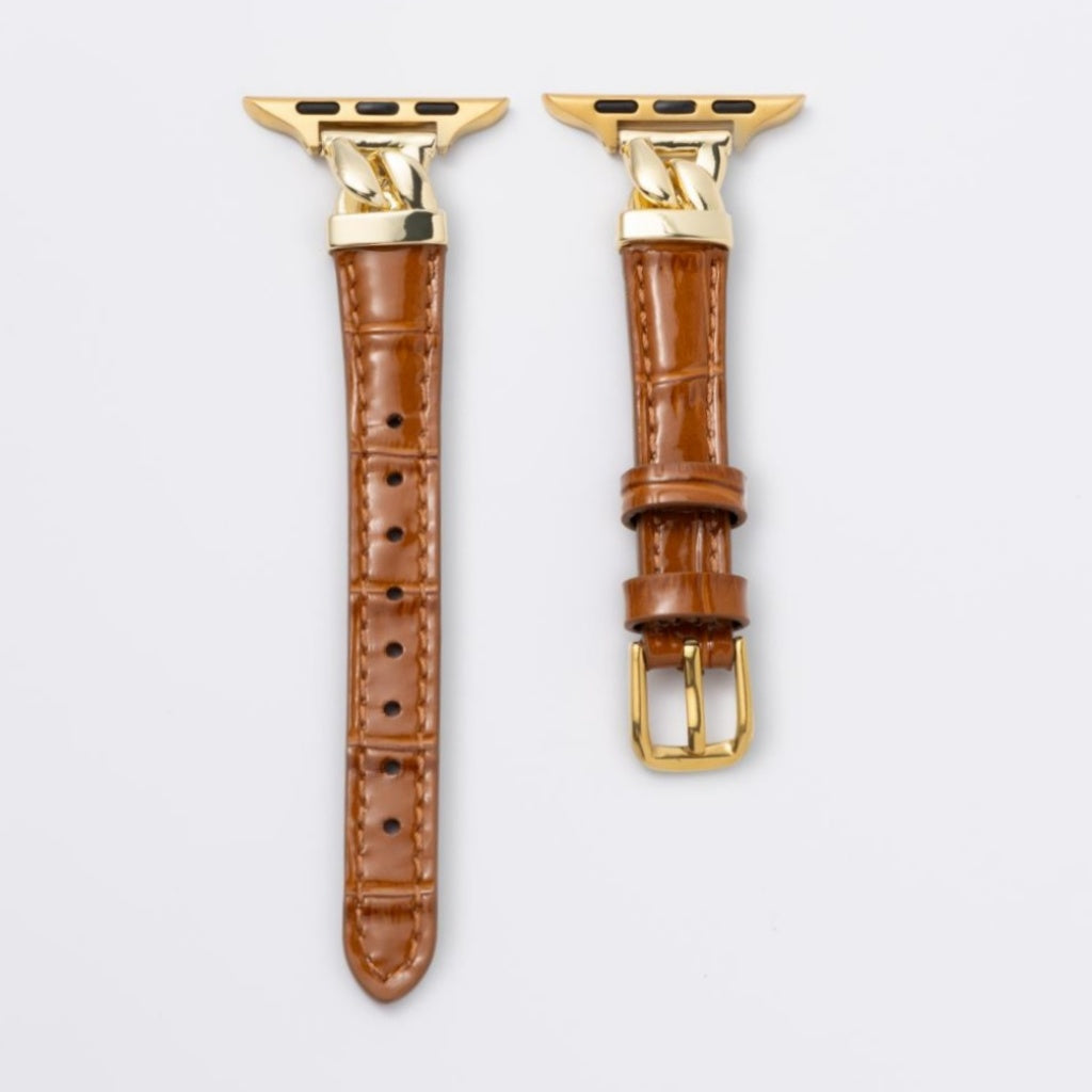 Vivienne Crocodile Leather Band For Apple Watch