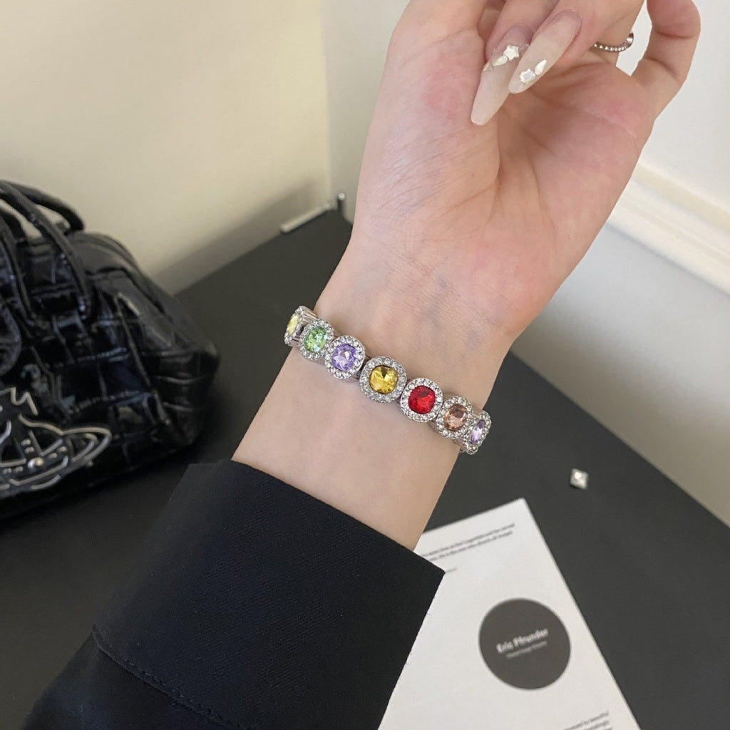 Aurora Gemstone Charm Bracelet