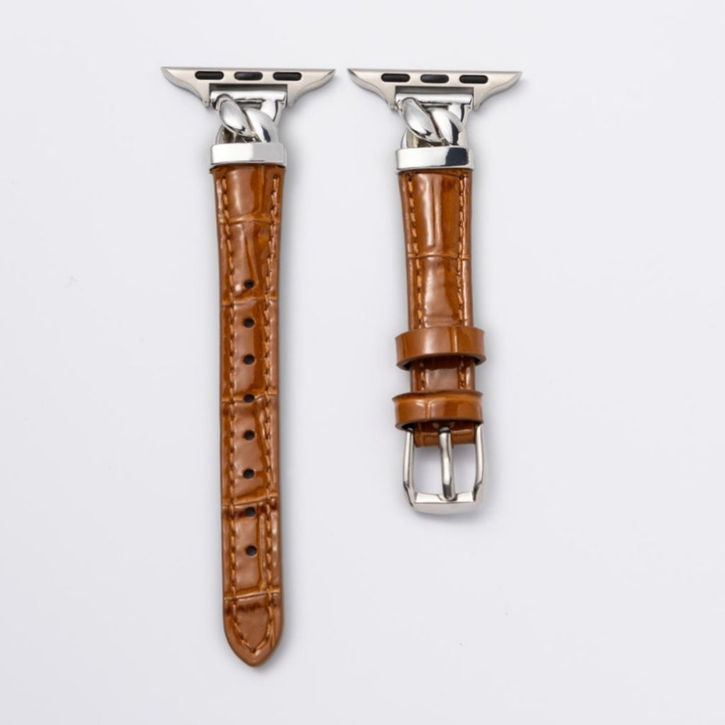 Vivienne Crocodile Leather Band For Apple Watch