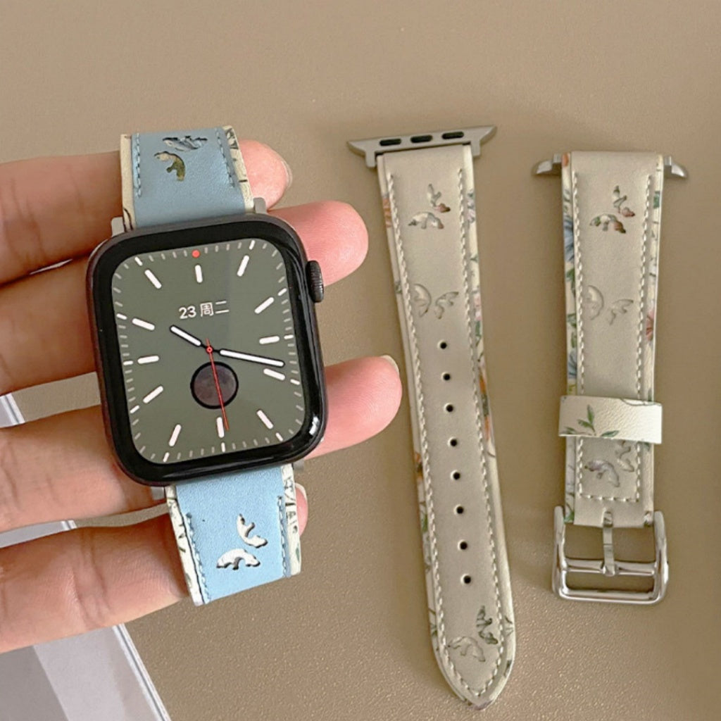 Elegant Butterfly Leather Strap