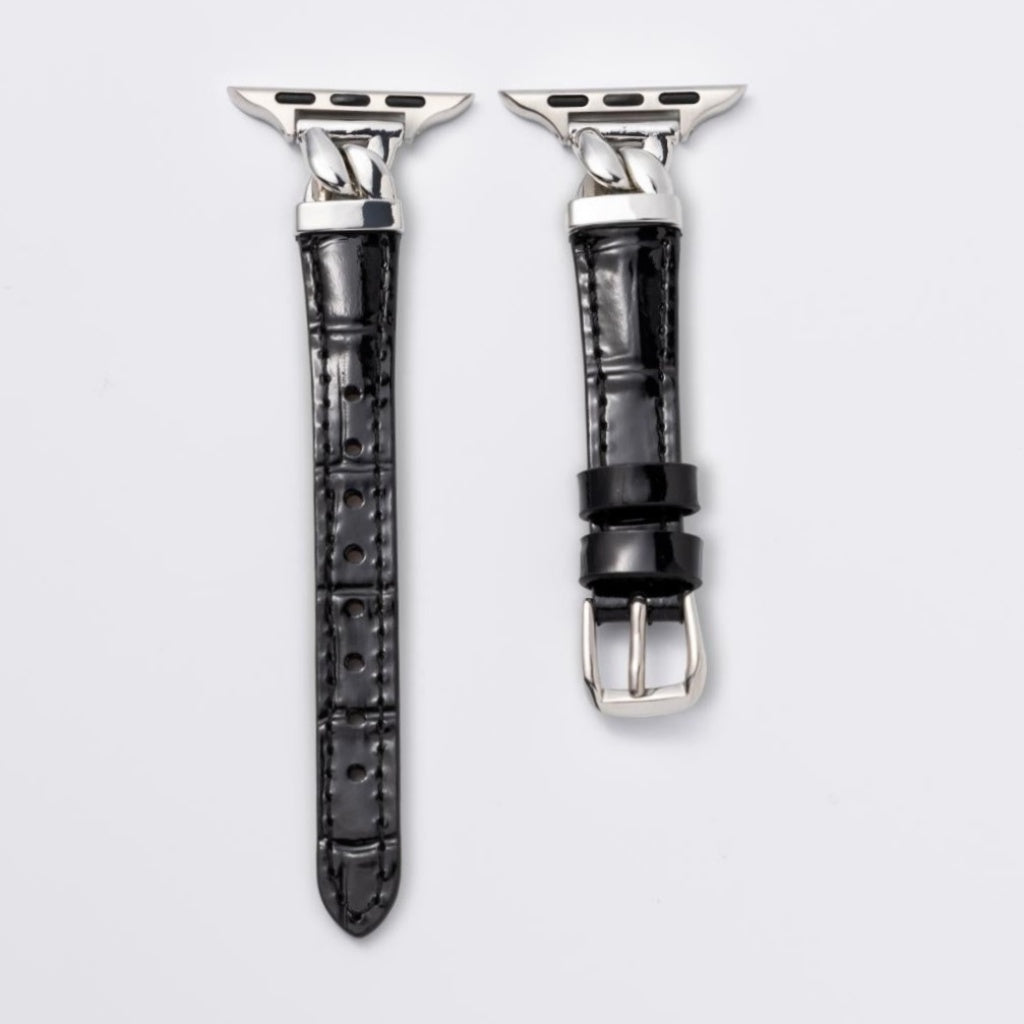 Vivienne Crocodile Leather Band For Apple Watch