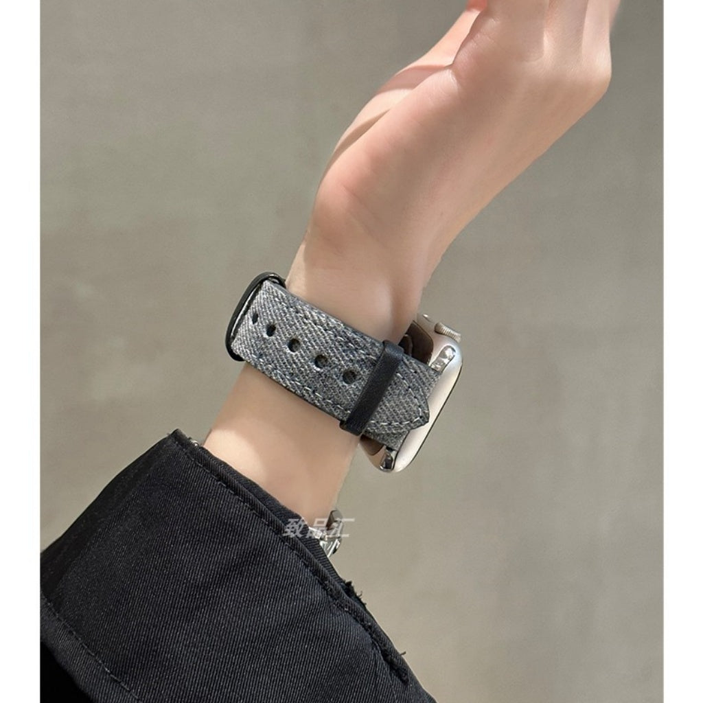 Retro Denim Apple Watch Strap