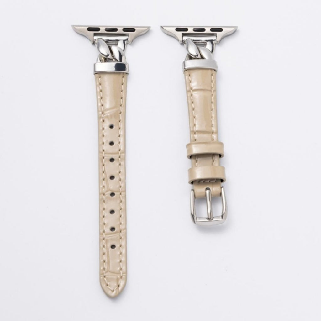 Vivienne Crocodile Leather Band For Apple Watch