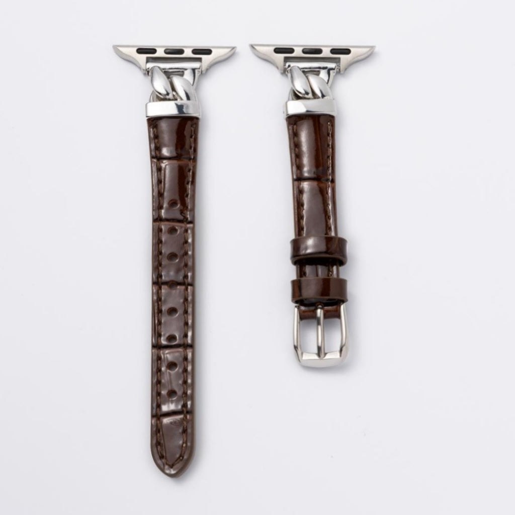 Vivienne Crocodile Leather Band For Apple Watch