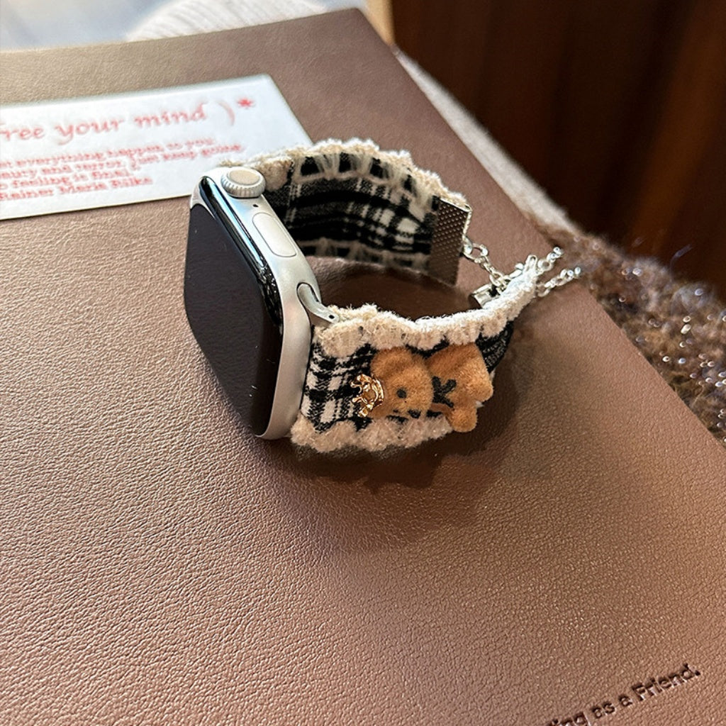 Cozy Bear Plush Apple Watch Band