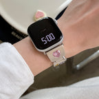 Heart Diamond Metal For Apple Watch Band