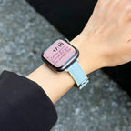 Leather Oval Buckle Strap For Apple Watch