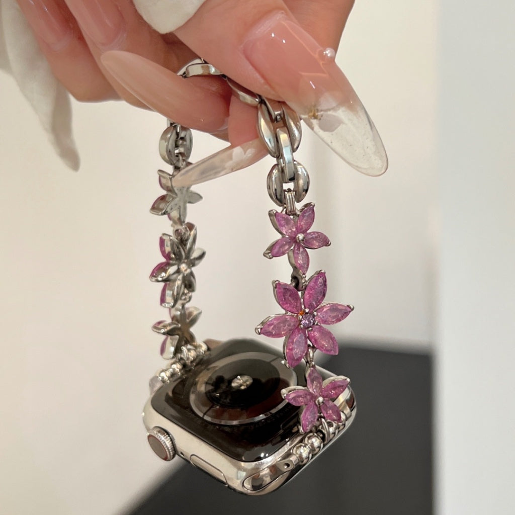 Shimmery Flower Apple Watch Wristband