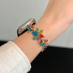 Shimmery Flower Apple Watch Wristband