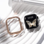 Bling Rhinestone Case Cover With Tempered Glass