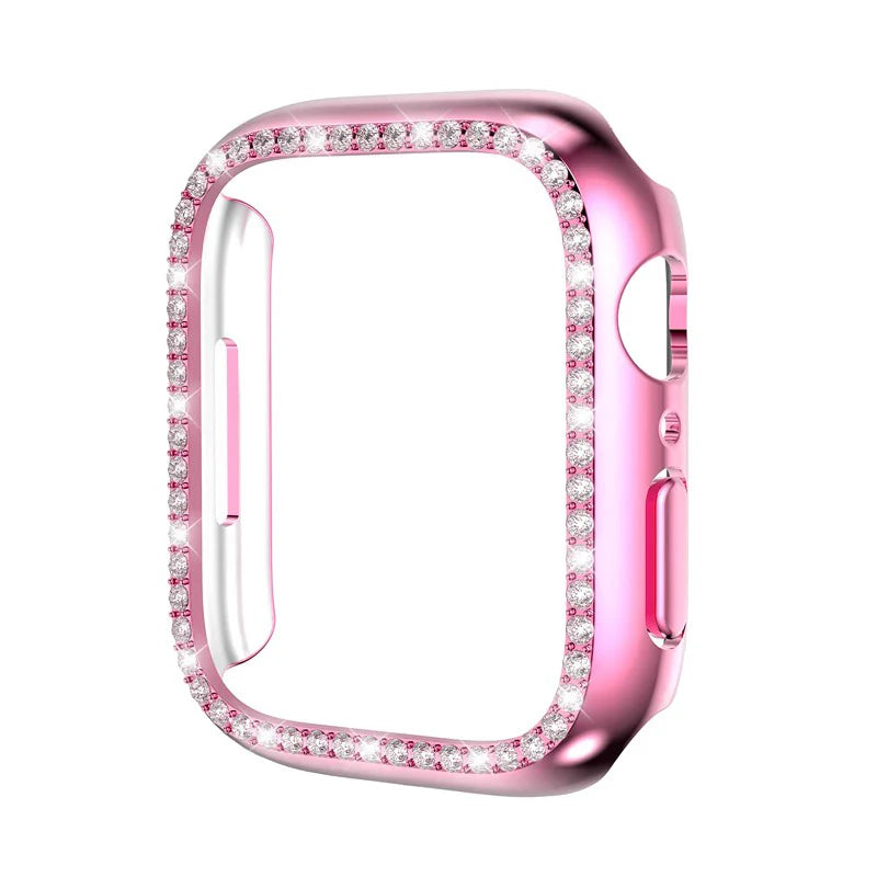Shiny Tempered Glass Watch Case Cover