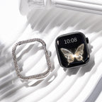 Bling Rhinestone Case Cover With Tempered Glass