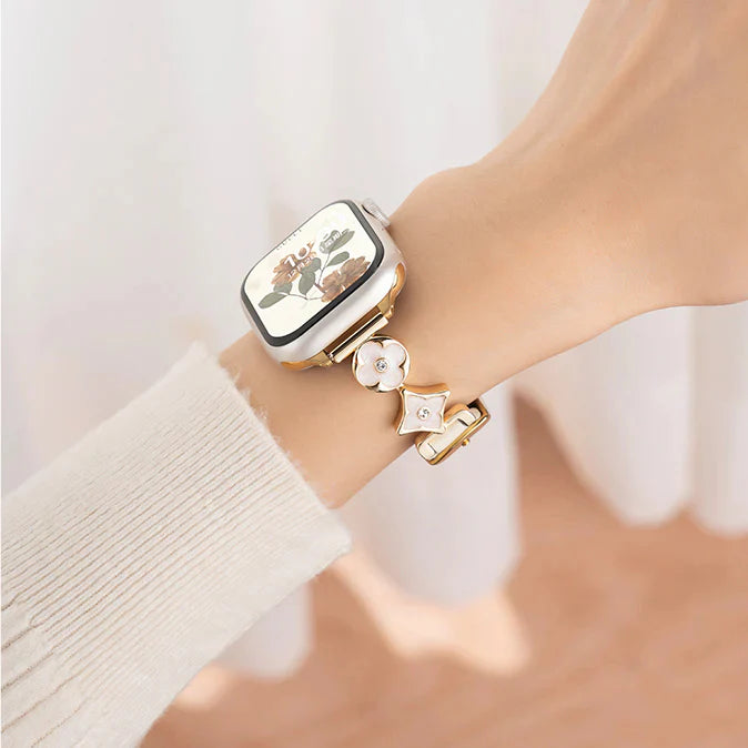 Stylish Emblem Leather Strap