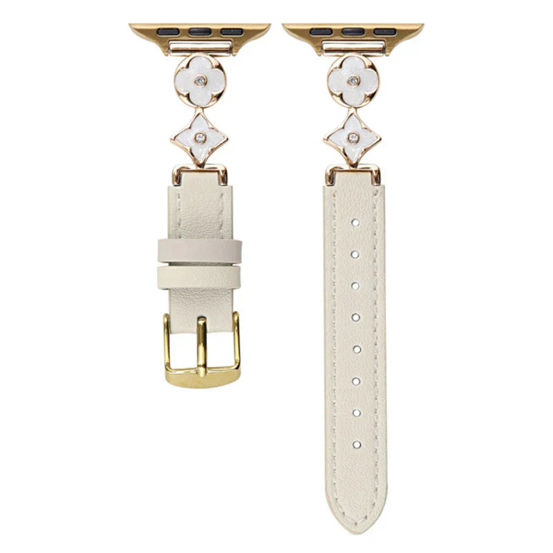 Stylish Emblem Leather Strap