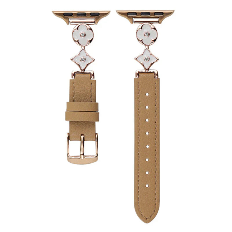 Stylish Emblem Leather Strap