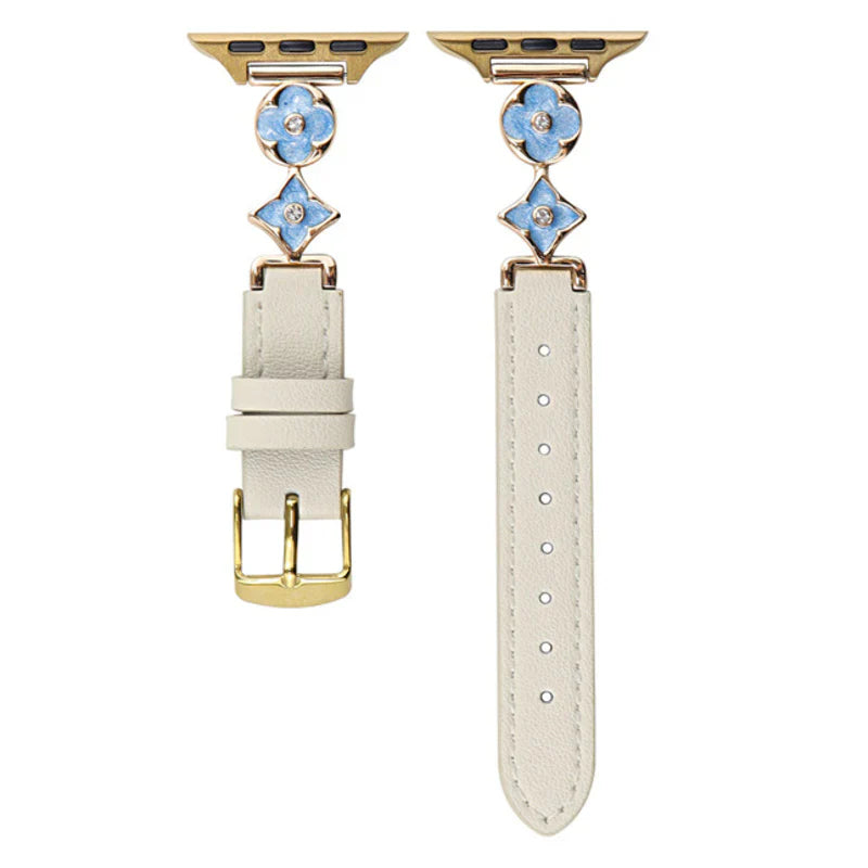 Stylish Emblem Leather Strap