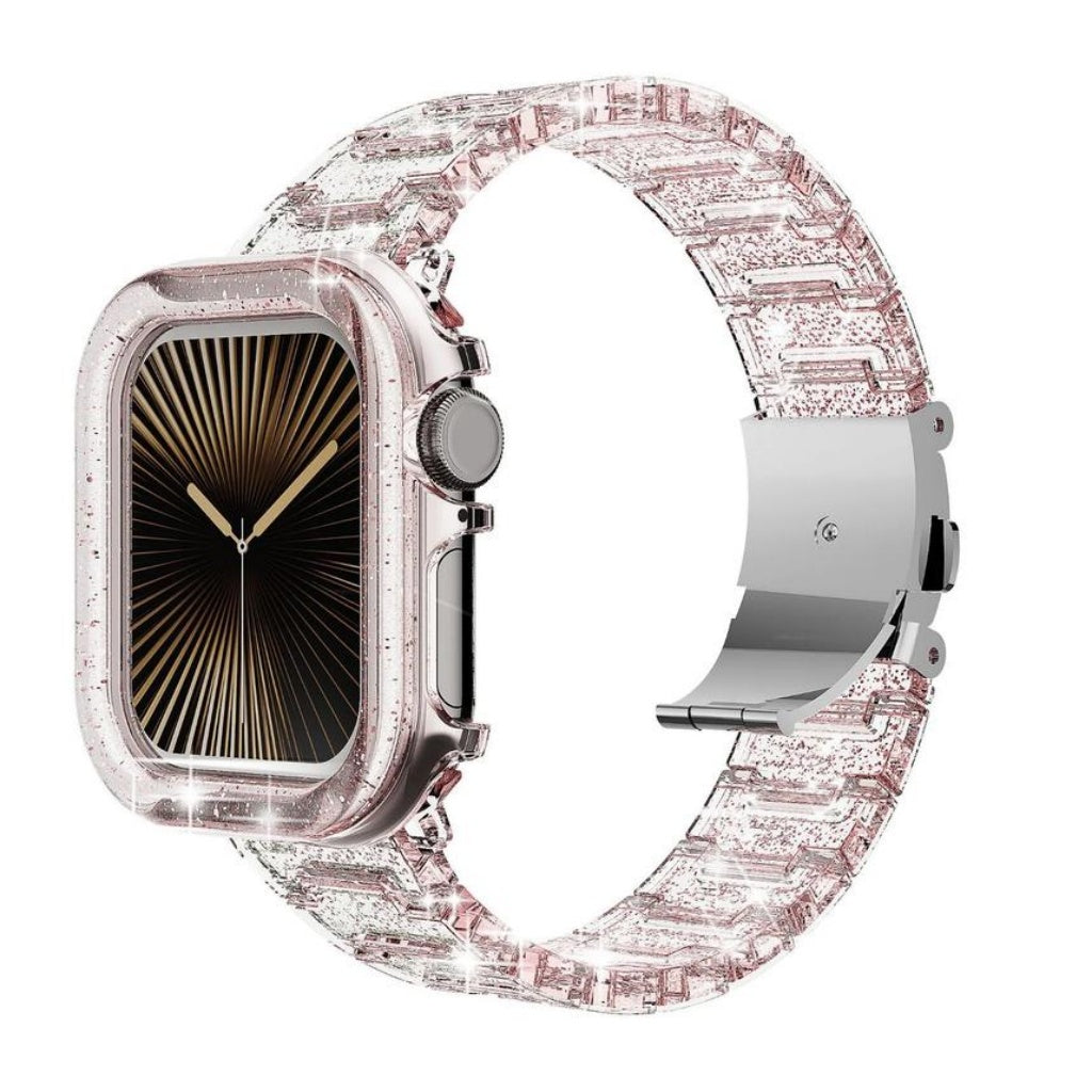 Cute Sparkle Clear  Band & Case Set