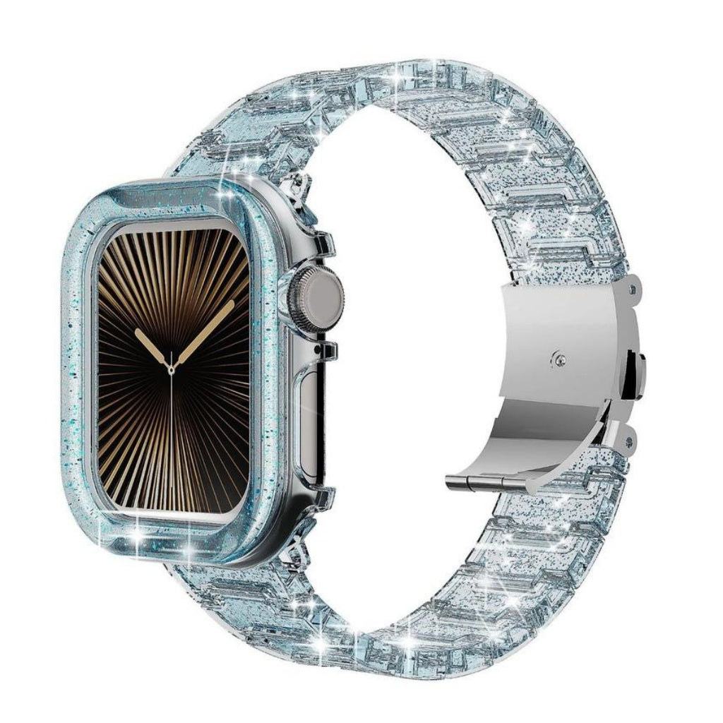 Cute Sparkle Clear  Band & Case Set