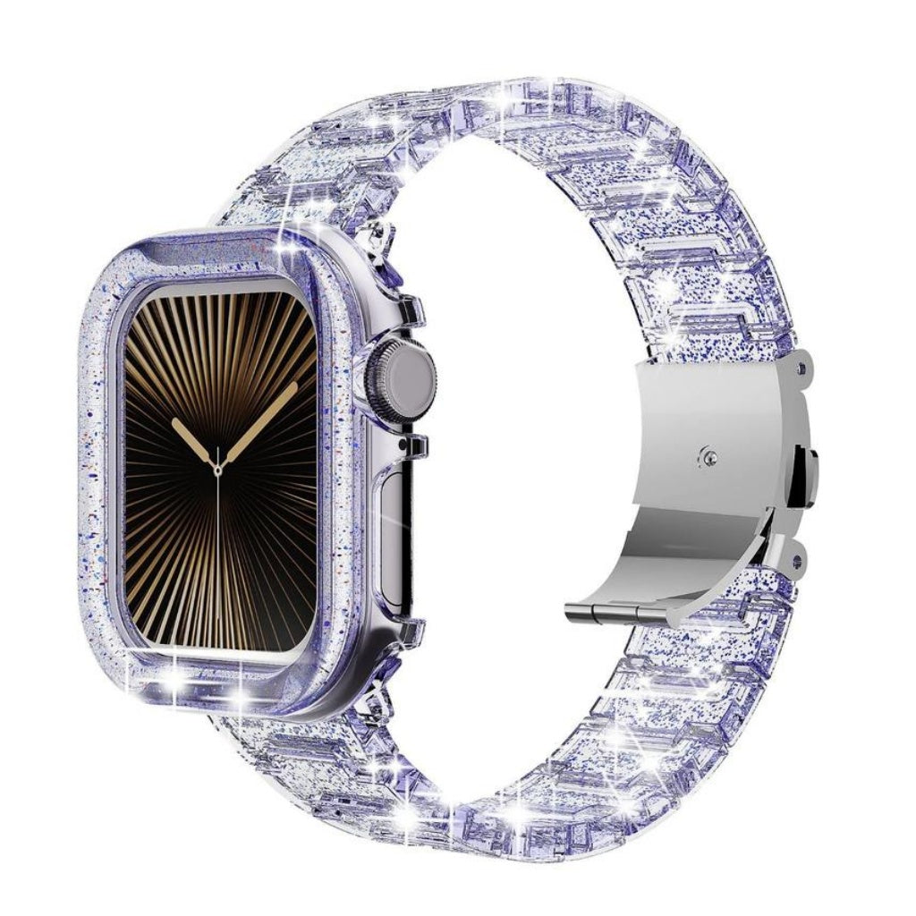 Cute Sparkle Clear  Band & Case Set