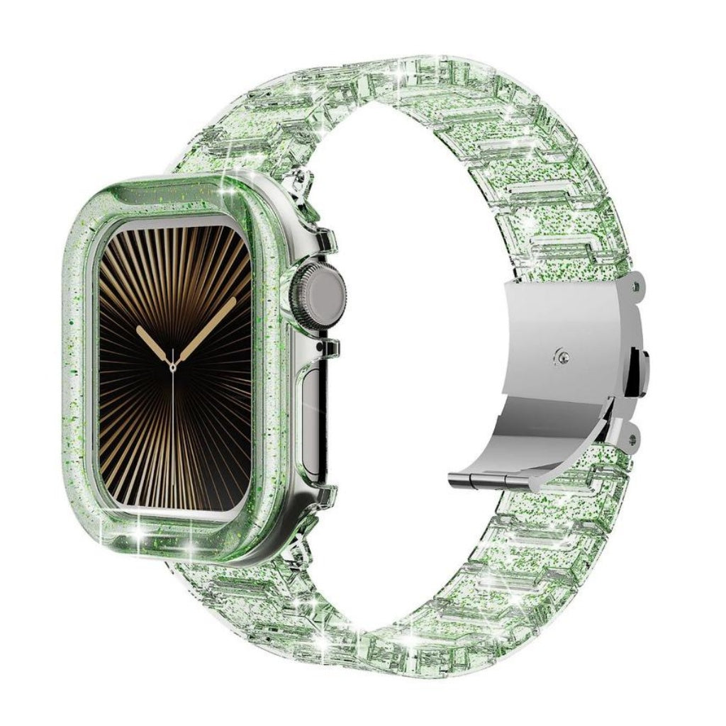Cute Sparkle Clear  Band & Case Set