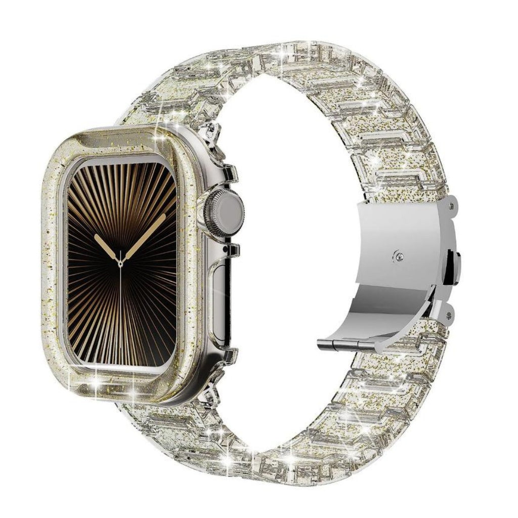 Cute Sparkle Clear  Band & Case Set