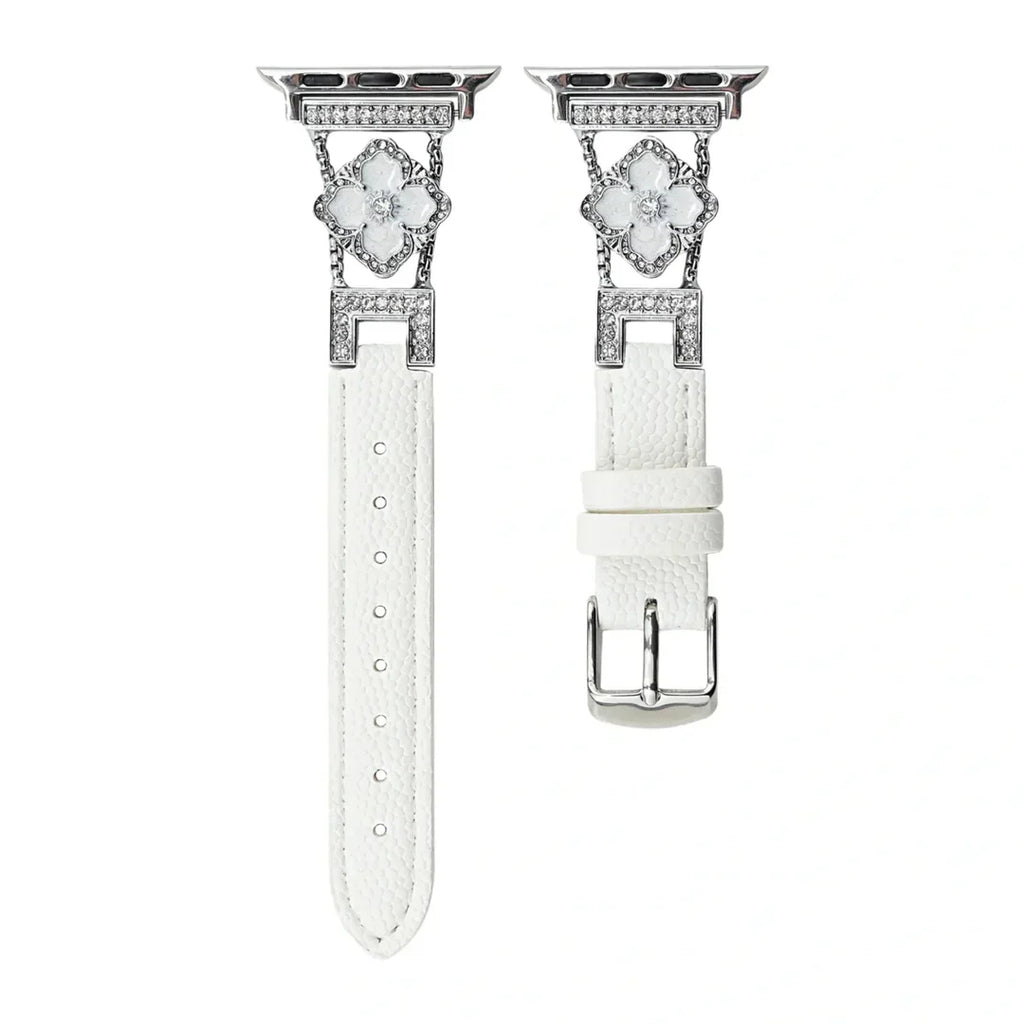 Luxury Clover Leather Apple Watch Band