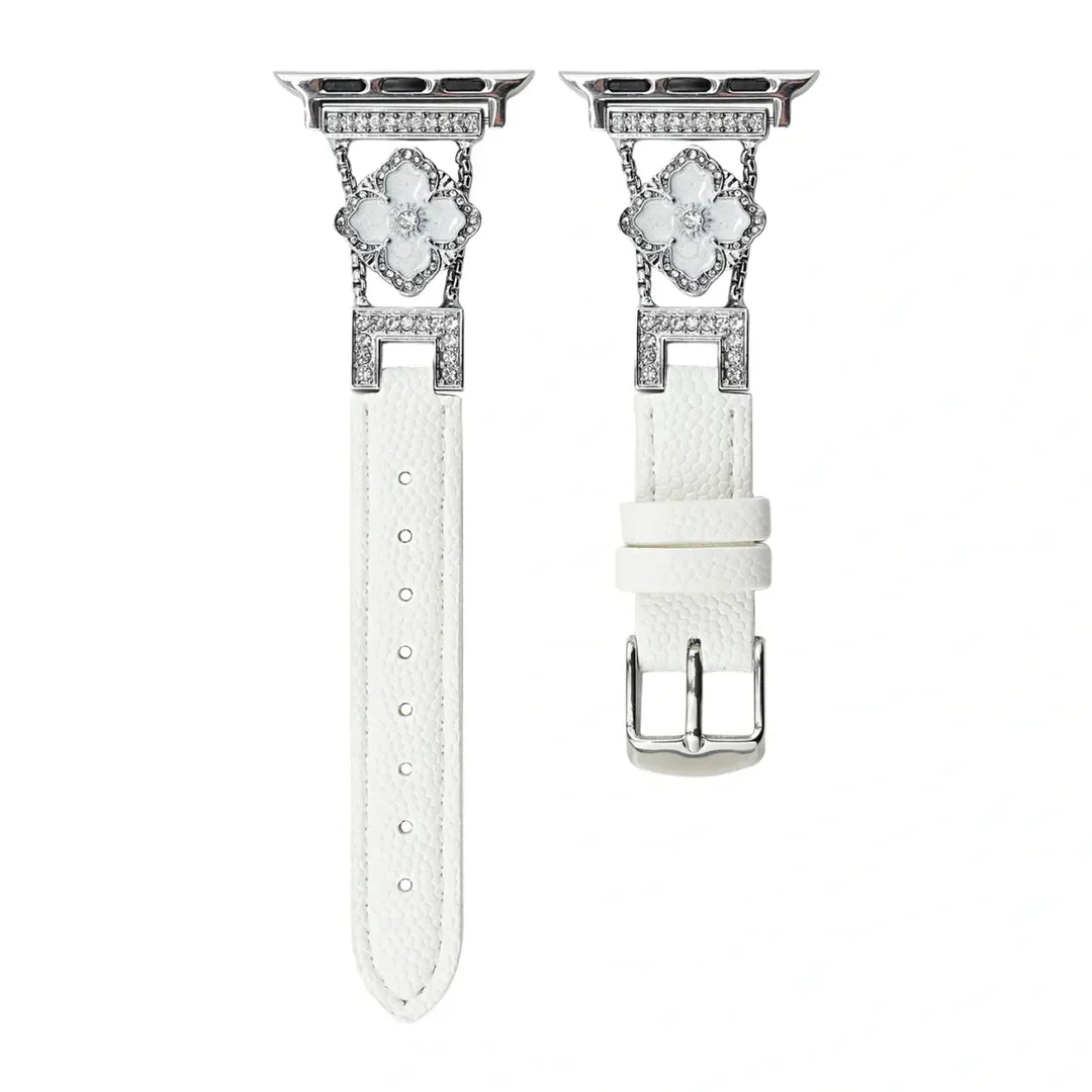 Luxury Clover Leather Apple Watch Band