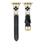 Luxury Clover Leather Apple Watch Band