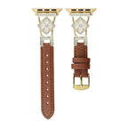 Luxury Clover Leather Apple Watch Band
