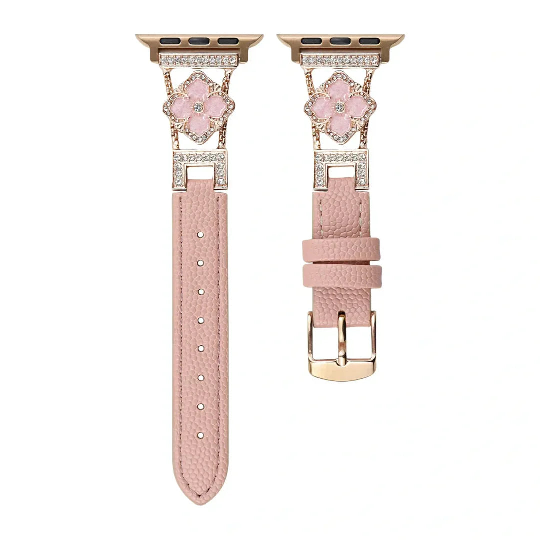 Luxury Clover Leather Apple Watch Band