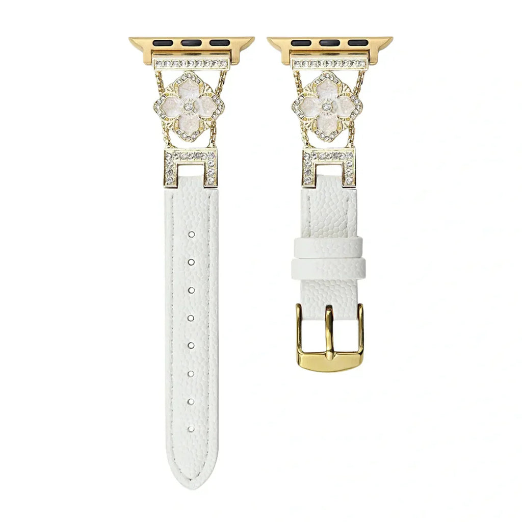 Luxury Clover Leather Apple Watch Band
