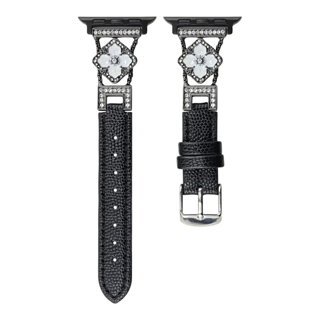 Luxury Clover Leather Apple Watch Band