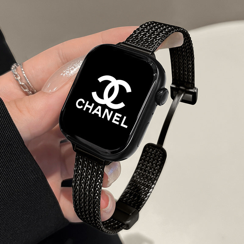 Wheat Pattern Metal Watch Band