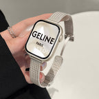 Wheat Pattern Metal Watch Band