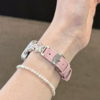 Metal Star Leather Apple Watch Band