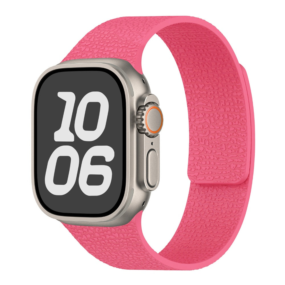 Textured silicone magnetic watch band