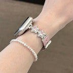 Metal Star Leather Apple Watch Band
