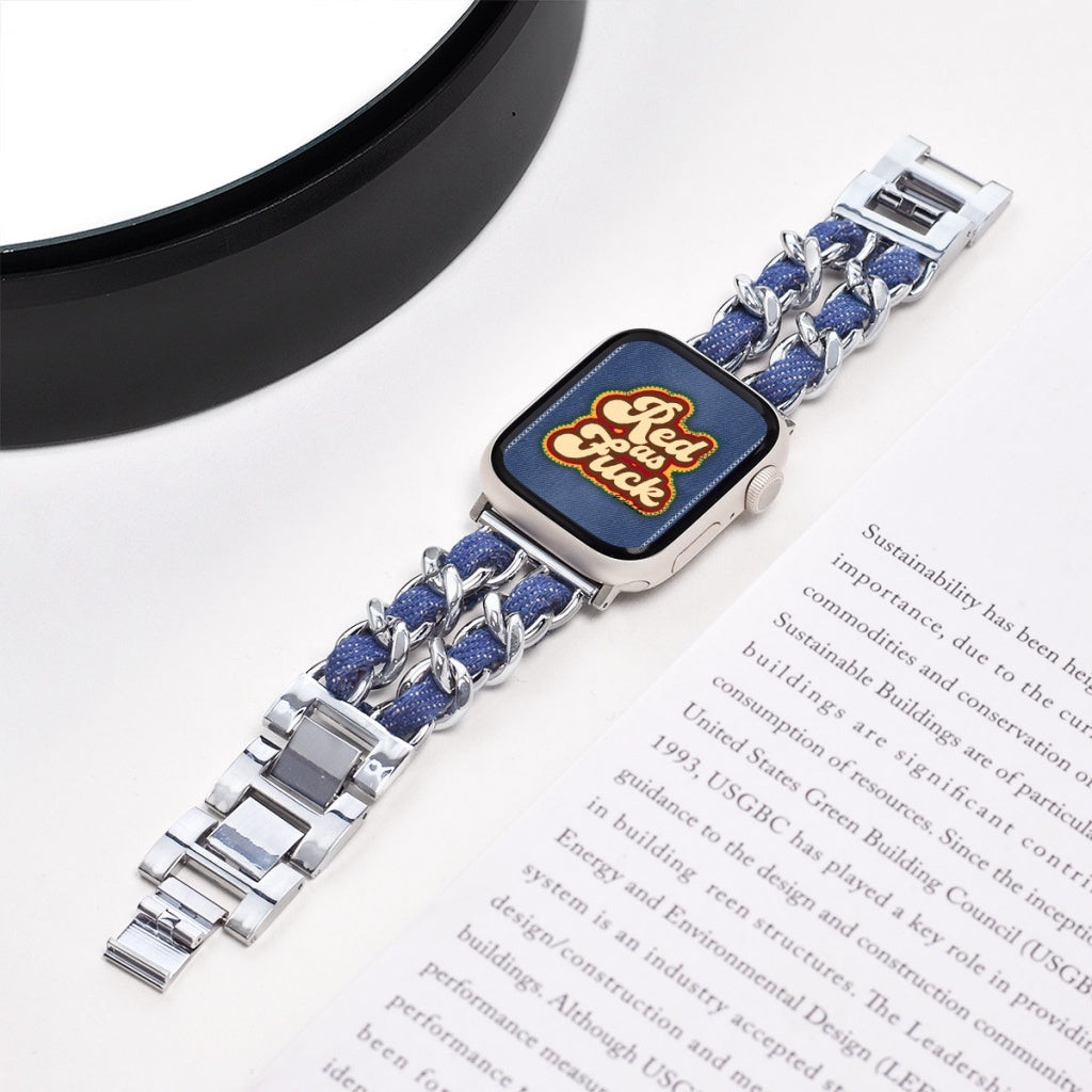 Y2K Denim Chain Apple Watch Band