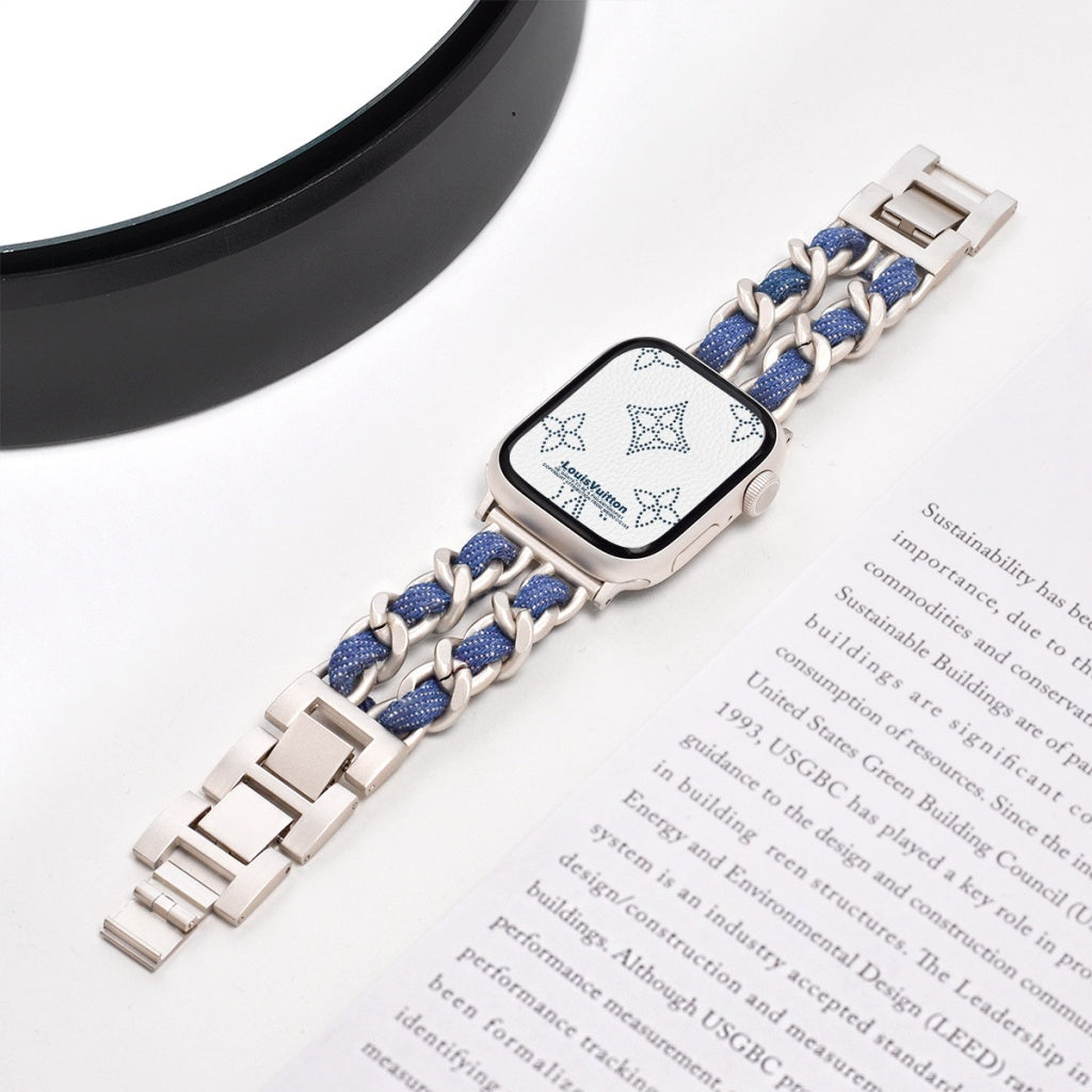 Y2K Denim Chain Apple Watch Band