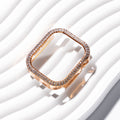 Bling Rhinestone Case Cover With Tempered Glass