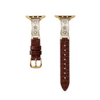 Evelina Jewelry Leather Band For Apple Watch