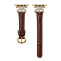 Regina Crystal Leather Band for Apple Watch