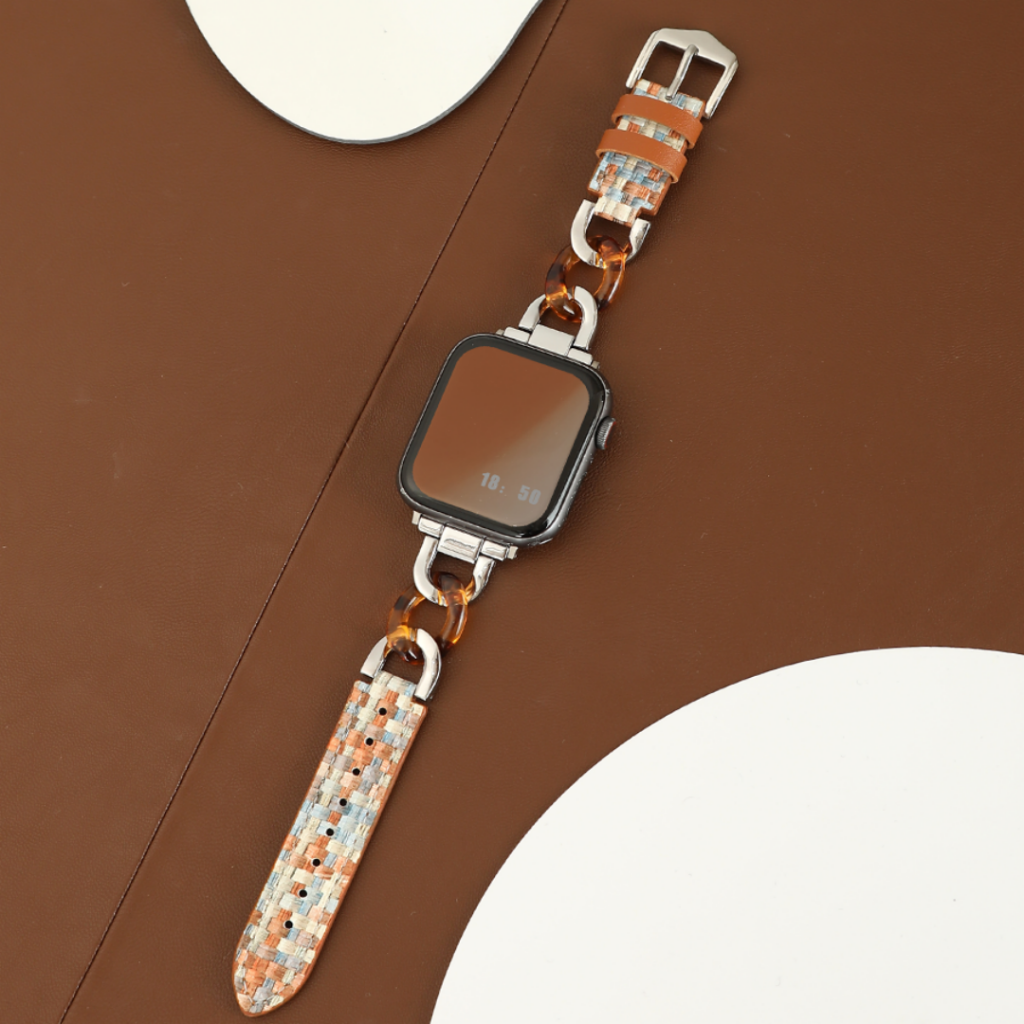 Woven Leather Apple Watch Band