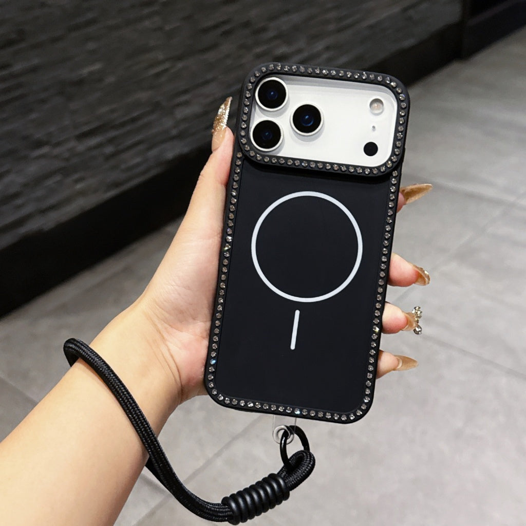 Luxury Bling Phone Cover with Strap